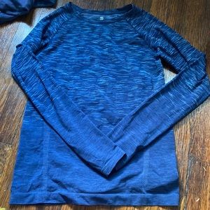 Navy Girls Athletic Long Sleeve Top
